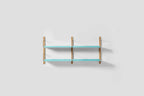 Very Good & Proper Croquet Wall Shelving ชั้นวางติดผนัง โครงไม้ oak และเหล็ก modular ออกแบบโดย Michael Marriott