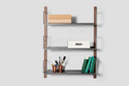 Very Good & Proper Croquet Wall Shelving ชั้นวางติดผนัง โครงไม้ oak และเหล็ก modular ออกแบบโดย Michael Marriott