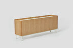 Very Good & Proper Valley Cabinet ตู้เก็บของไม้ oak พร้อม top linoleum และฐานเหล็ก ออกแบบโดย Daniel Schofield