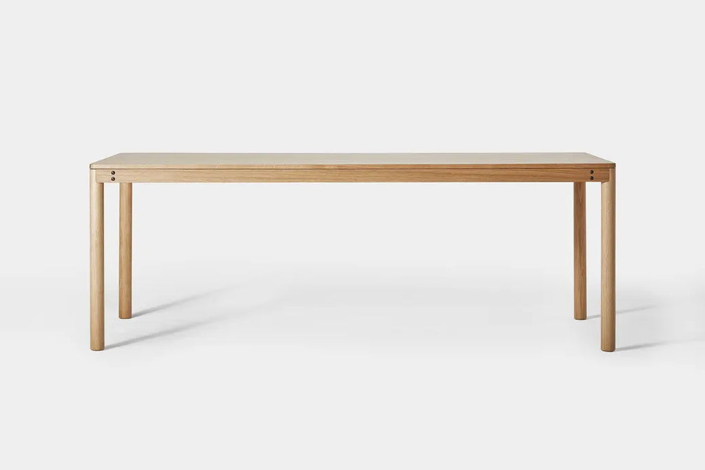 Very Good & Proper Wooden Dowel Table โต๊ะไม้ขา dowel โครง solid oak หรือ walnut ออกแบบโดย Ed Carpenter และ André Klauser