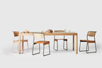 Very Good & Proper Wooden Dowel Table โต๊ะไม้ขา dowel โครง solid oak หรือ walnut ออกแบบโดย Ed Carpenter และ André Klauser