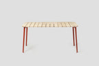 Very Good & Proper Canteen Outdoor Table โต๊ะไม้ Accoya สำหรับภายนอก โครงขา aluminium ออกแบบโดย Ed Carpenter และ André Klauser