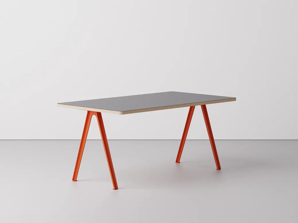 Very Good & Proper Canteen A-Frame Table โต๊ะทำงานขา aluminium ทรง A-frame หน้า linoleum หรือไม้ veneer ออกแบบโดย Team VG&P
