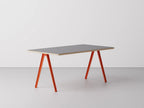Very Good & Proper Canteen A-Frame Table โต๊ะทำงานขา aluminium ทรง A-frame หน้า linoleum หรือไม้ veneer ออกแบบโดย Team VG&P