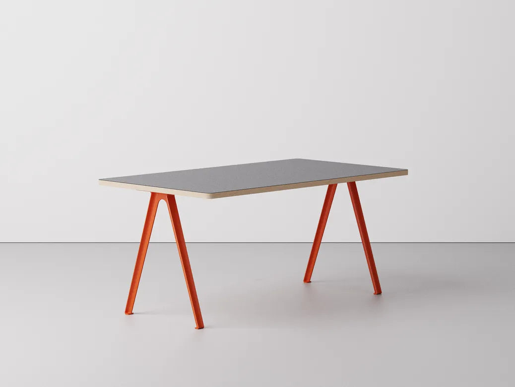 Very Good & Proper Canteen A-Frame Table โต๊ะทำงานขา aluminium ทรง A-frame หน้า linoleum หรือไม้ veneer ออกแบบโดย Team VG&P