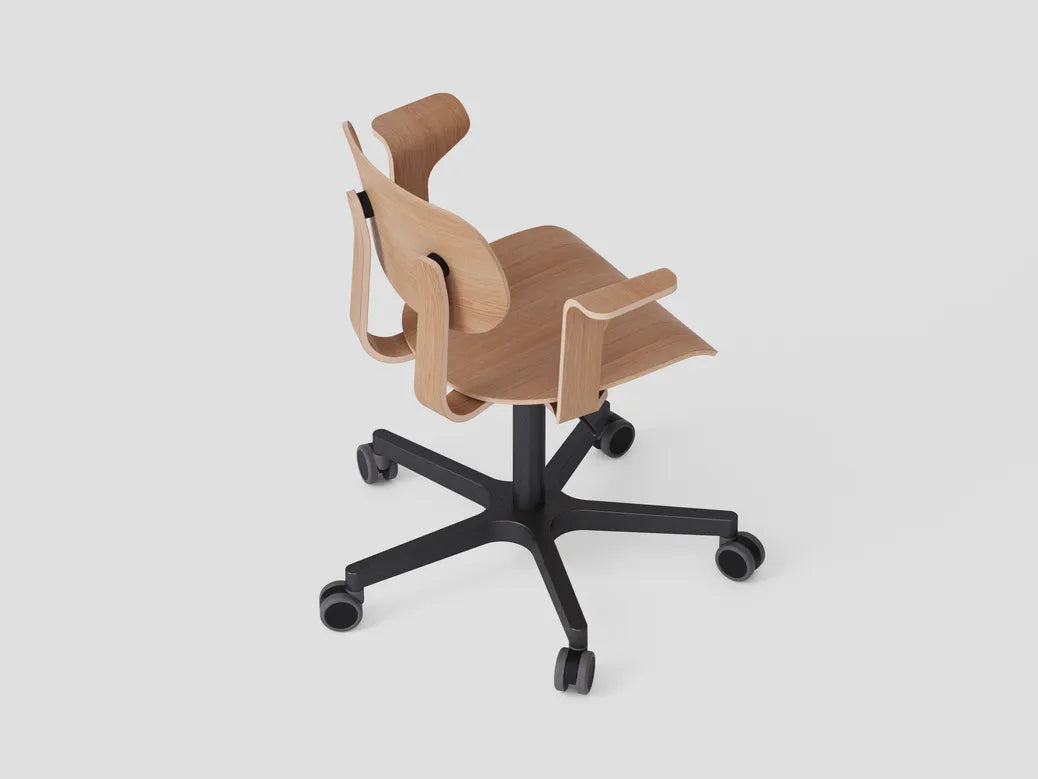 Very Good & Proper HD Chair เก้าอี้ทำงานโครงเหล็ก ที่นั่ง plywood พร้อมระบบยืดหยุ่น ออกแบบโดย John Tree