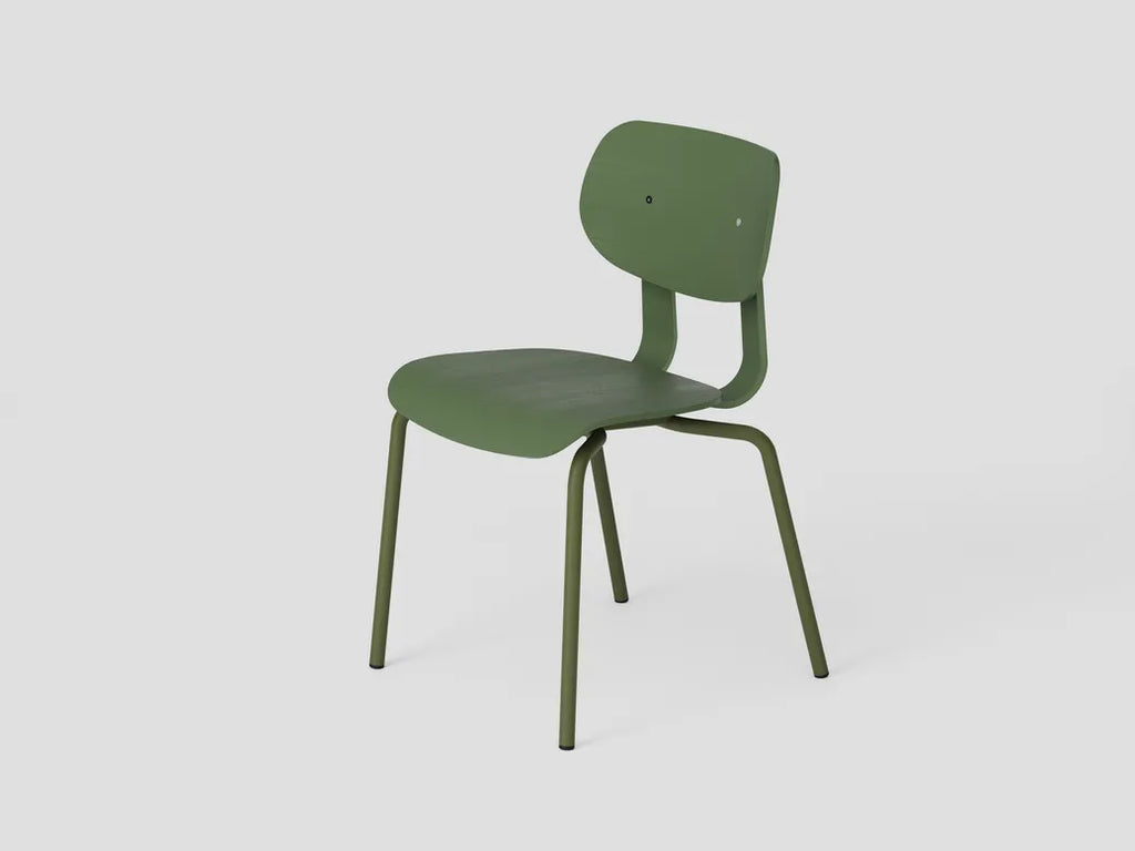 Very Good & Proper HD Chair Stacking เก้าอี้โครงเหล็ก ที่นั่ง plywood ซ้อนเก็บได้ ออกแบบโดย John Tree