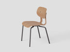 Very Good & Proper HD Chair Stacking เก้าอี้โครงเหล็ก ที่นั่ง plywood ซ้อนเก็บได้ ออกแบบโดย John Tree