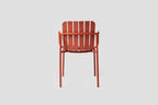 Very Good & Proper Latte Armchair เก้าอี้ outdoor มีที่วางแขน โครงเหล็ก ที่นั่ง biocomposite hemp และพลาสติกรีไซเคิล ออกแบบโดย AC/AL