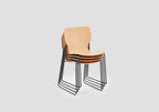 Very Good & Proper Pino Super Stacker เก้าอี้โครงเหล็ก ที่นั่ง plywood ซ้อนเก็บได้จำนวนมาก ออกแบบโดย John Tree
