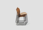 Very Good & Proper Pino Super Stacker เก้าอี้โครงเหล็ก ที่นั่ง plywood ซ้อนเก็บได้จำนวนมาก ออกแบบโดย John Tree