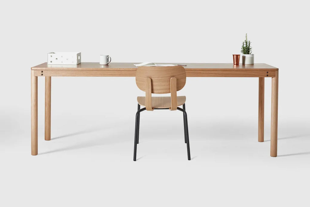 Very Good & Proper Wooden Dowel Table โต๊ะไม้ขา dowel โครง solid oak หรือ walnut ออกแบบโดย Ed Carpenter และ André Klauser