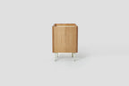 Very Good & Proper Valley Cabinet ตู้เก็บของไม้ oak พร้อม top linoleum และฐานเหล็ก ออกแบบโดย Daniel Schofield