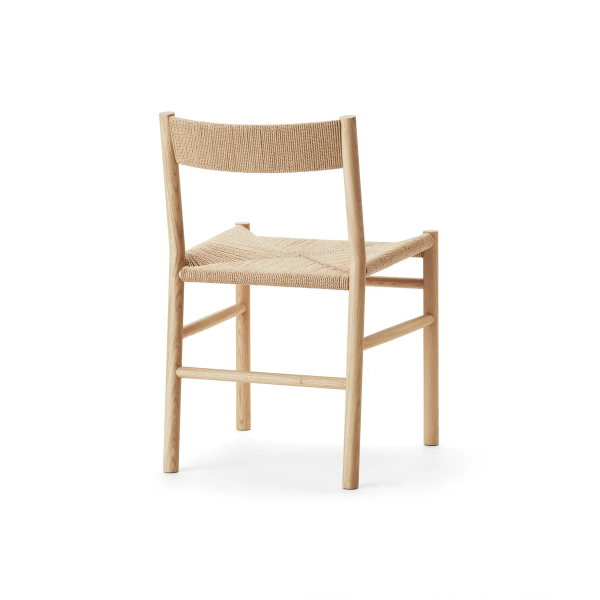 MAKE nordic CORD Dining Chair เก้าอี้ไม้โอ๊คที่นั่งสาน paper wicker ดีไซน์สแกนดิเนเวียนสำหรับโต๊ะอาหาร ออกแบบโดย Esben Pilgaard Jørgensen