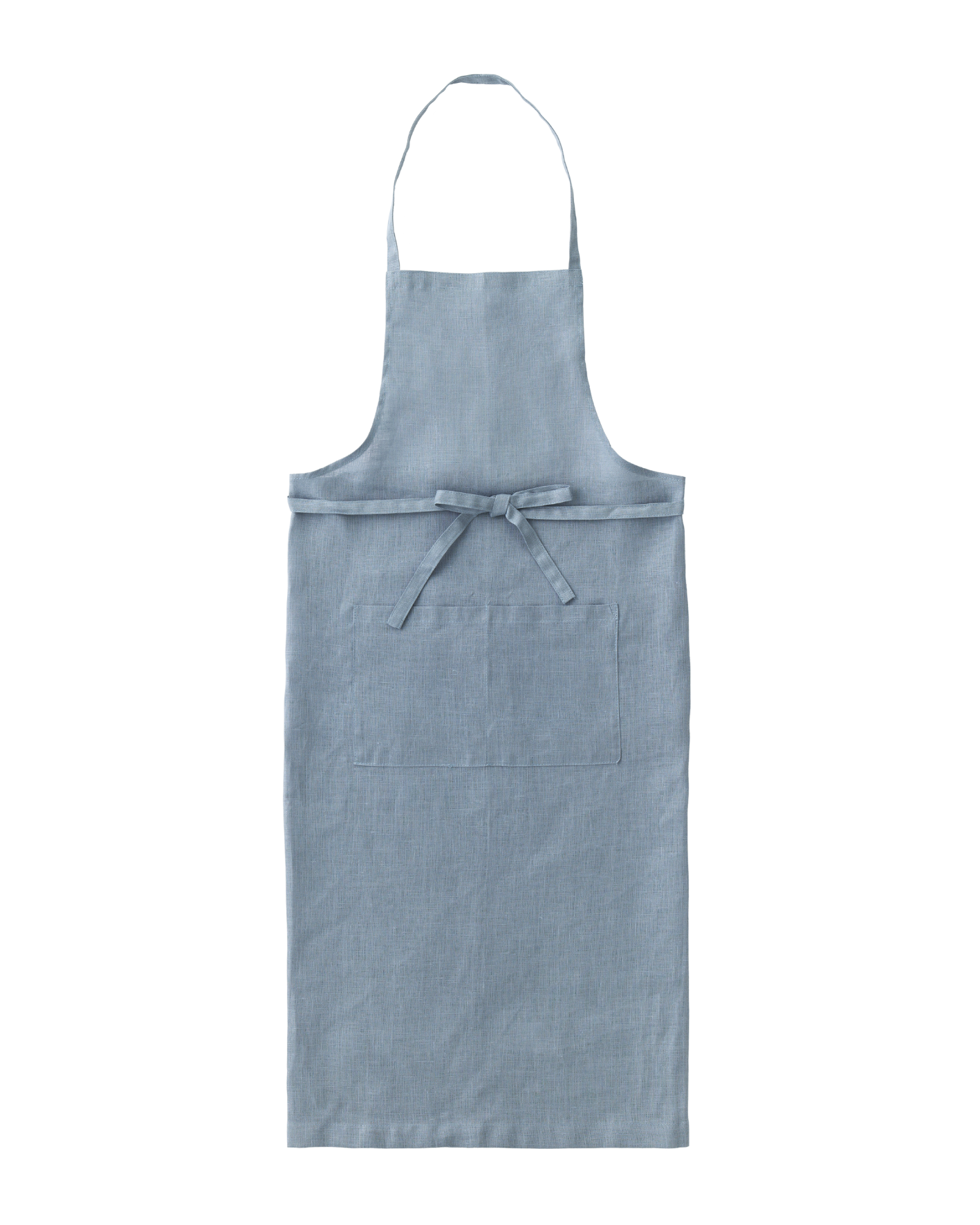ผ้ากันเปื้อนลินิน Linen full apron clair สีเทาอมฟ้าอ่อน จาก Fog Linen Work นำเข้าโดย Old Pine Trees