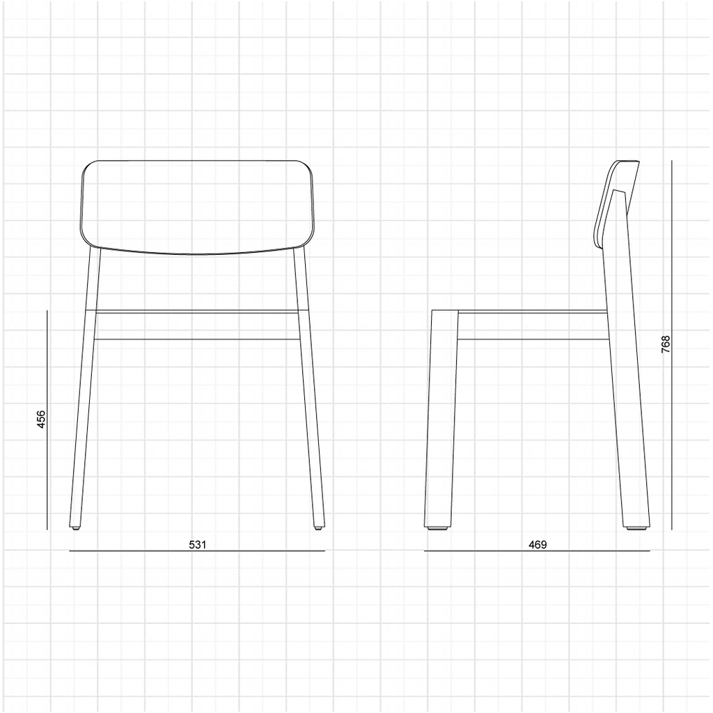 TAKT Forma Chair เก้าอี้ไม้โอ๊ค stackable dining chair ดีไซน์มินิมอล