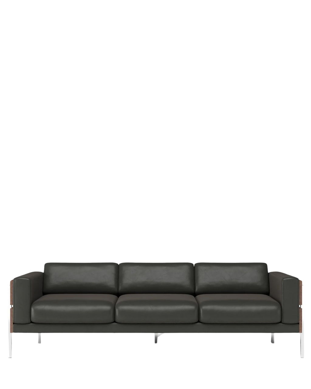 Forum 3-Seater Sofa โซฟาไม้ดีไซน์ mid-century พร้อมโครงไม้เปิดด้านนอก ออกแบบโดย Robin Day
