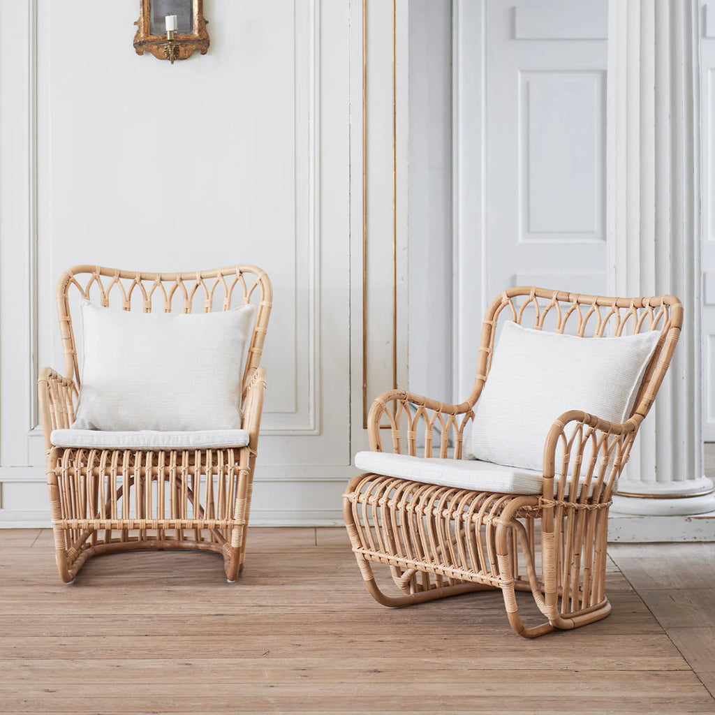 Sika Design Tulip Lounge Chair เก้าอี้พักผ่อนหวาย พร้อมเบาะผ้า