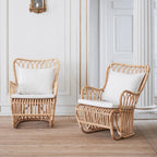 Sika Design Tulip Lounge Chair เก้าอี้พักผ่อนหวาย พร้อมเบาะผ้า