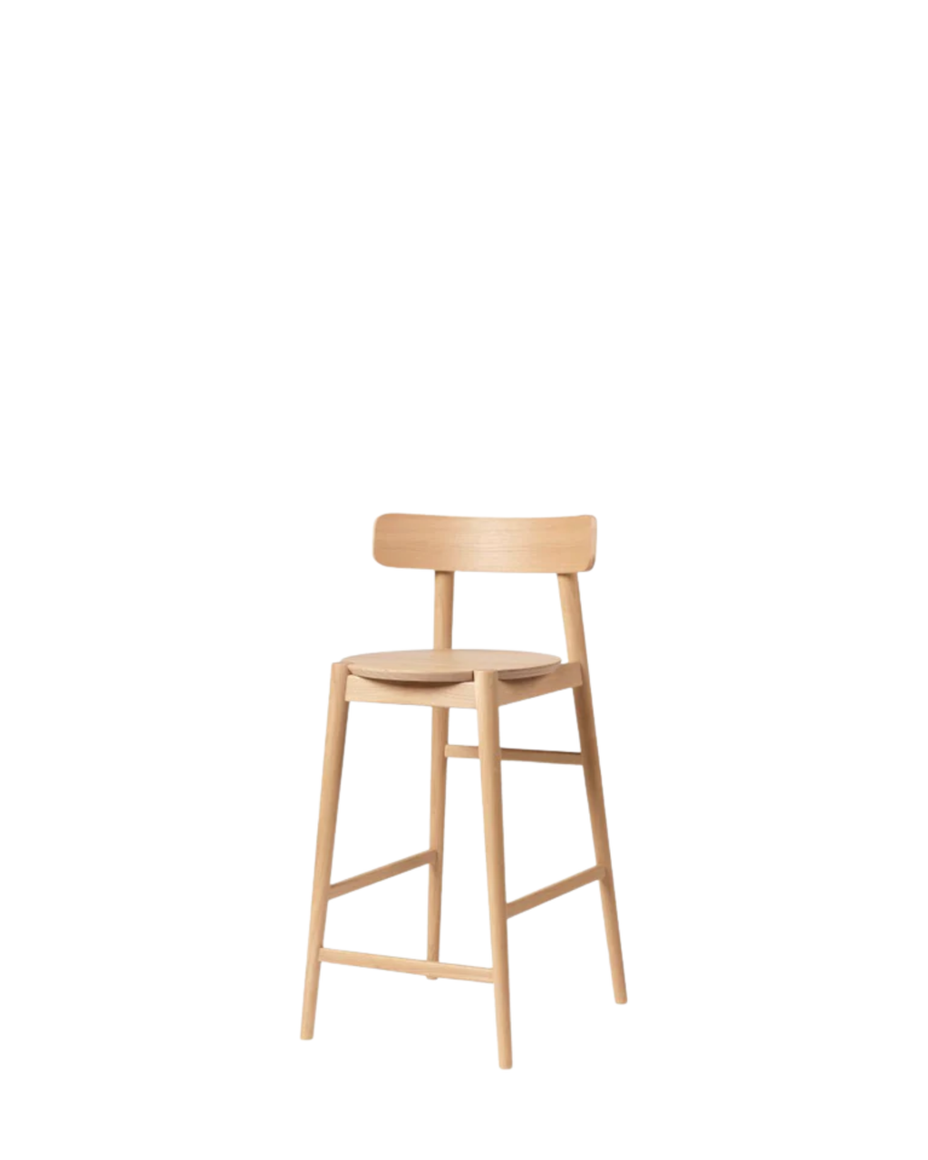 FDB Møbler J185 Øst Counter Stool เก้าอี้เคาน์เตอร์ไม้ oak ออกแบบโดย Stine Lundgaard Weigelt