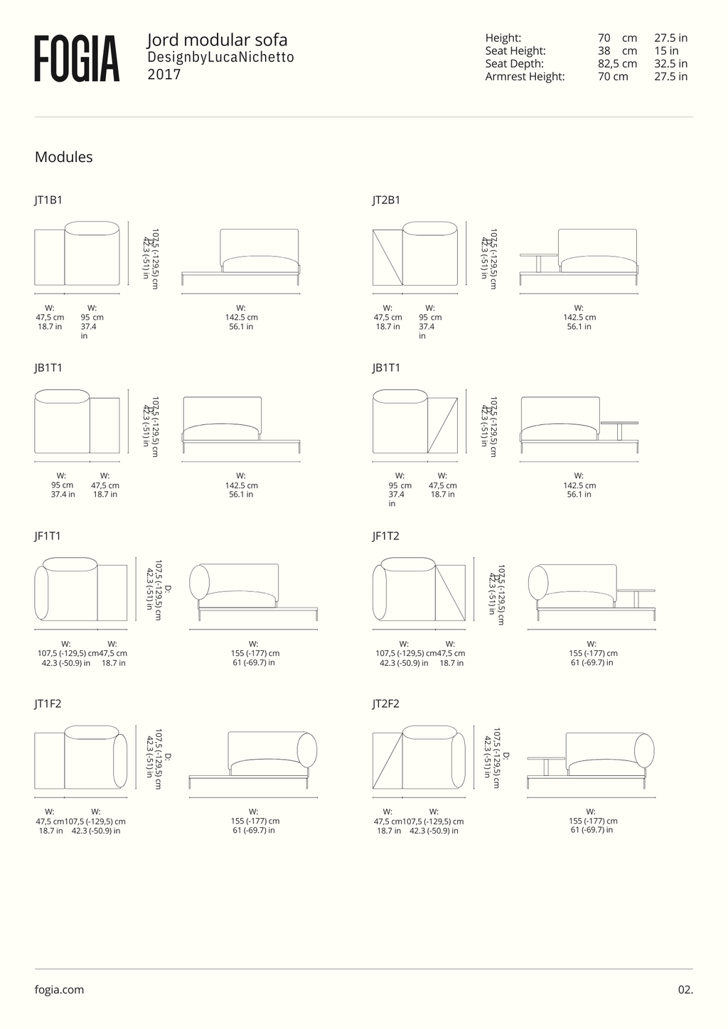 Fogia Jord Modular Sofa