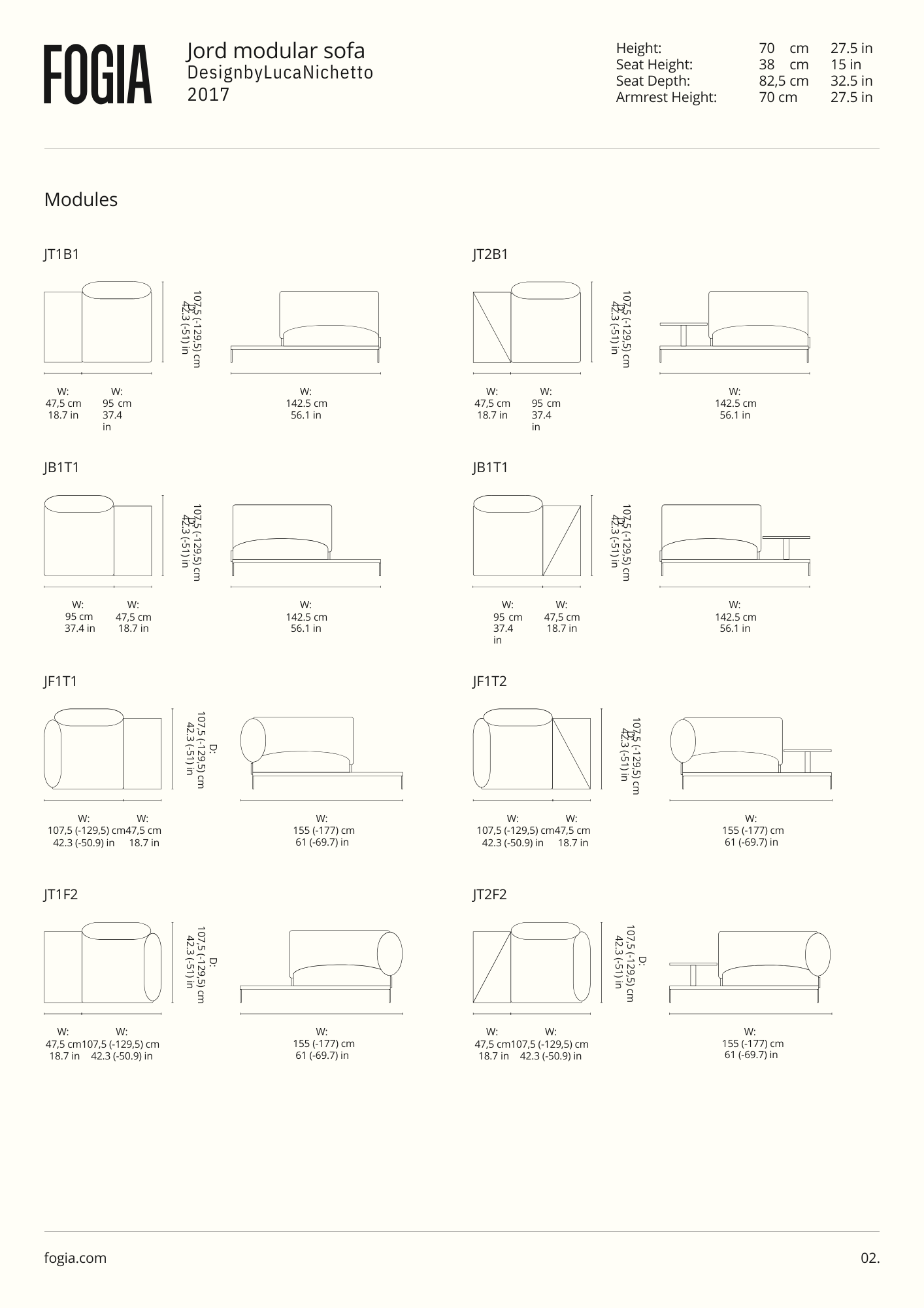 Fogia Jord Modular Sofa