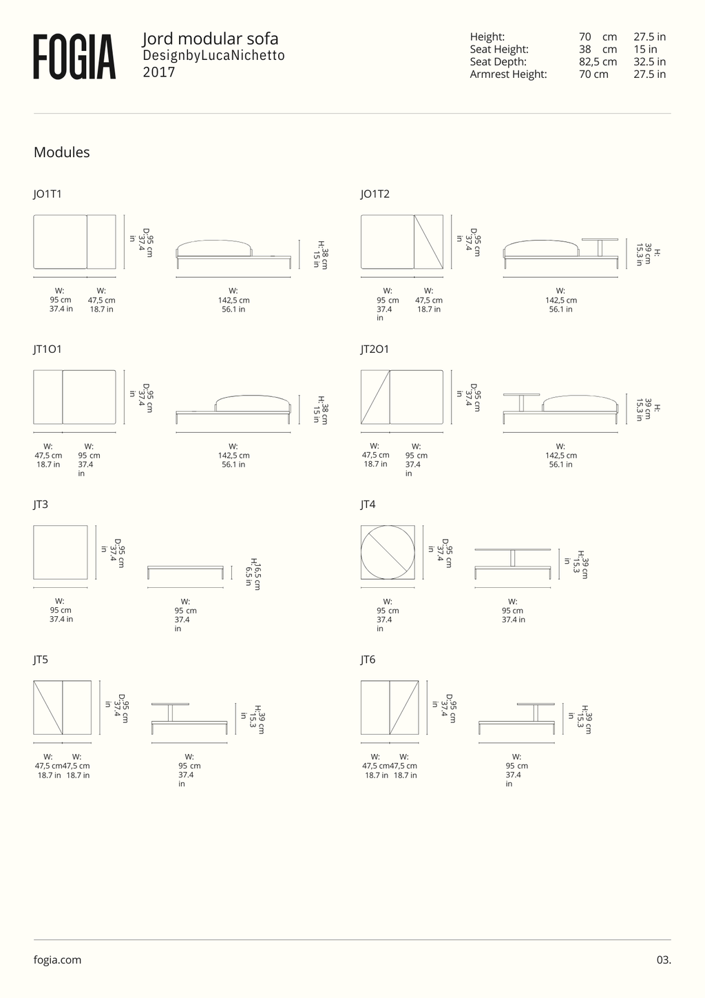 Fogia Jord Modular Sofa