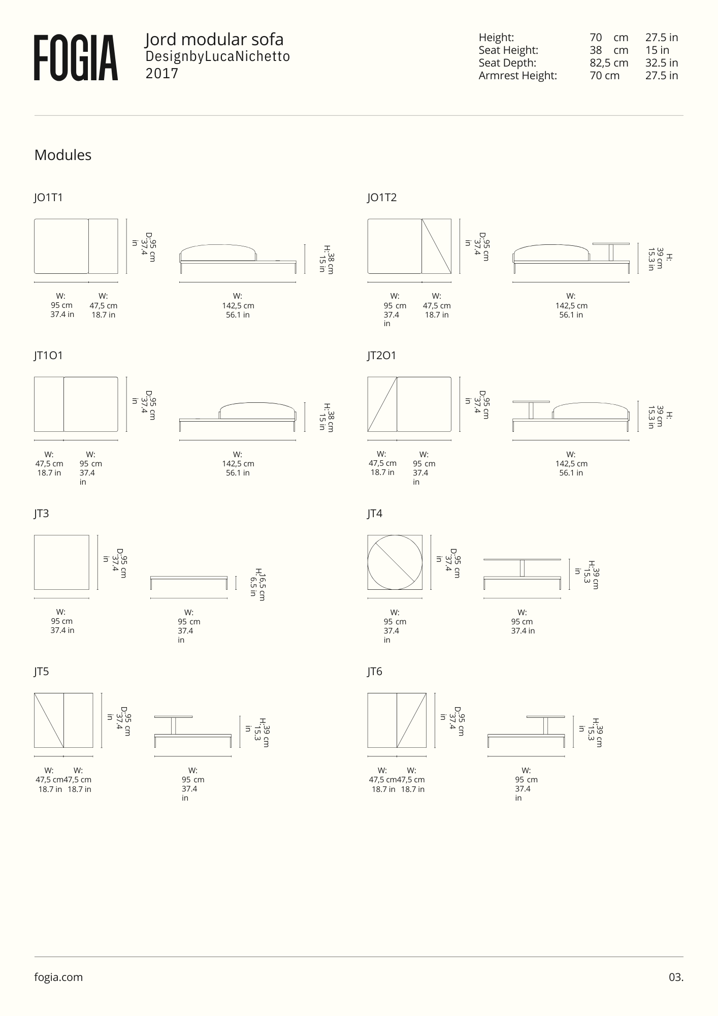 Fogia Jord Modular Sofa