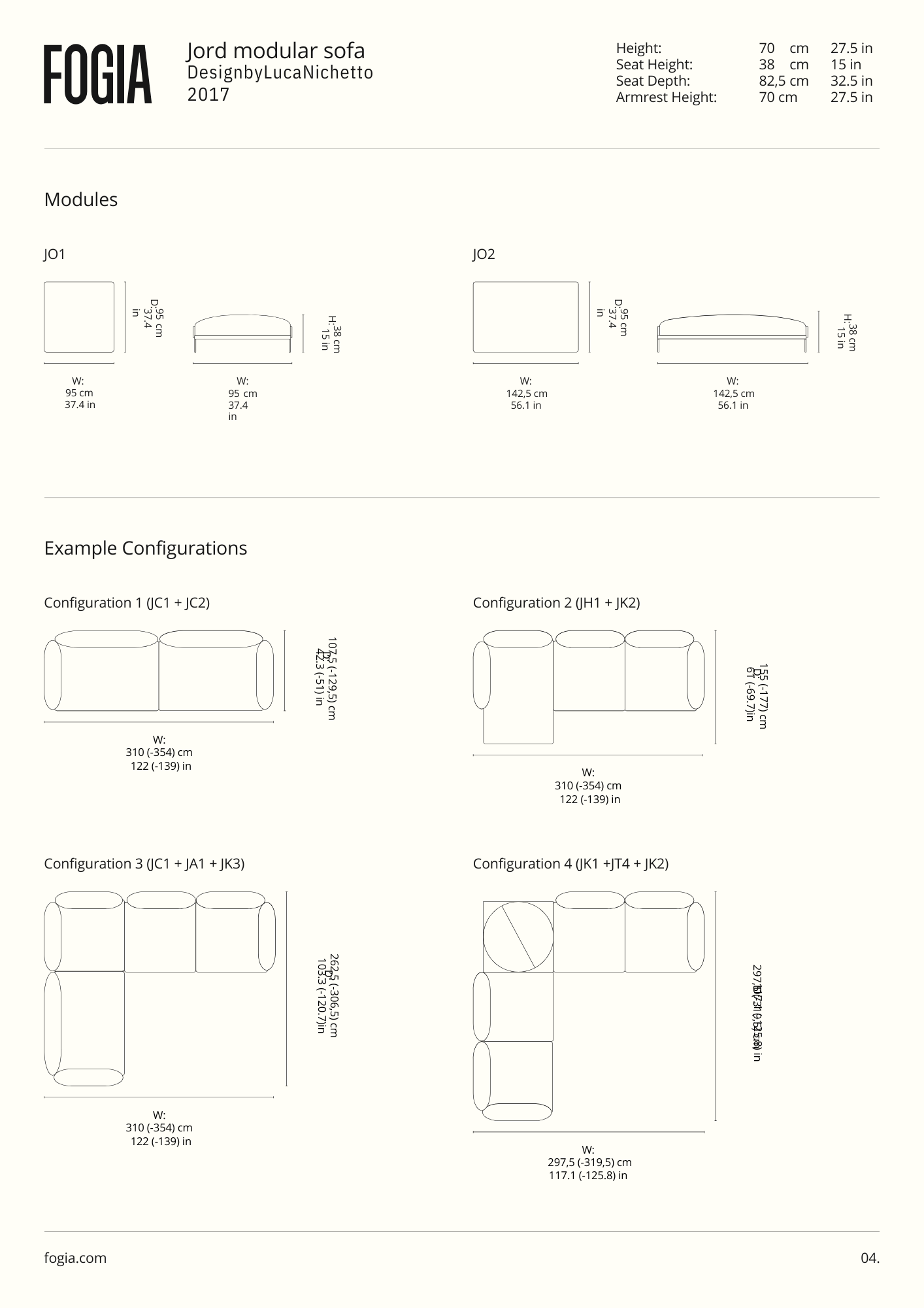 Fogia Jord Modular Sofa