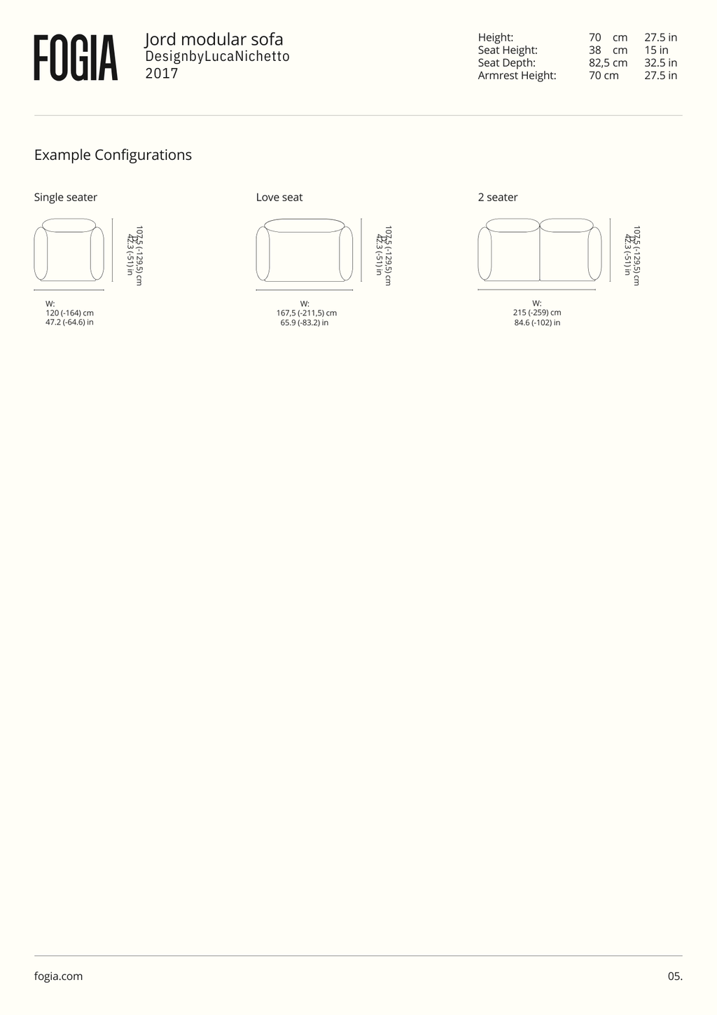 Fogia Jord Modular Sofa
