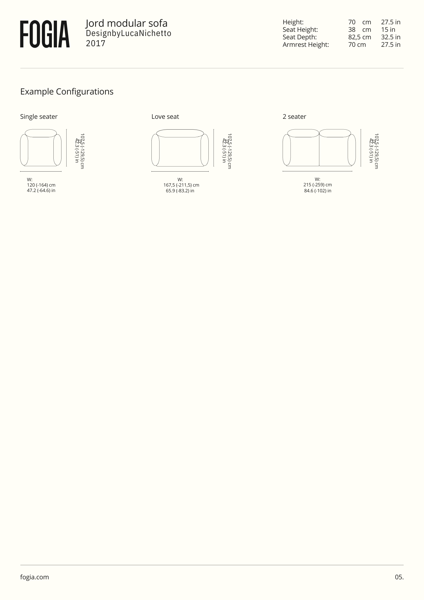 Fogia Jord Modular Sofa