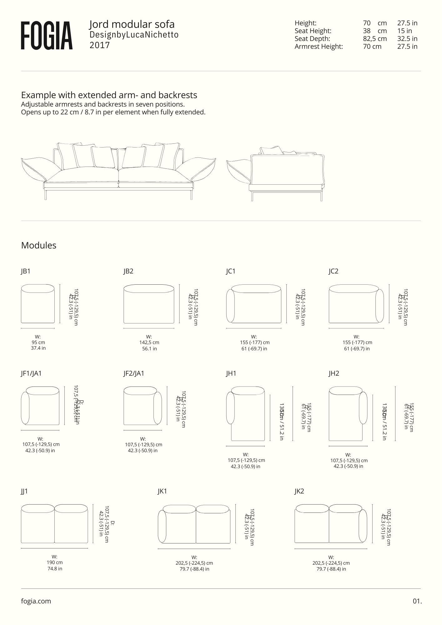 Fogia Jord Modular Sofa