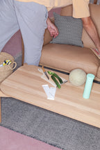 Karimoku New Standard Castor Low Table 100 โต๊ะกลางไม้โอ๊คทรงเตี้ย