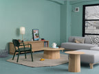 Karimoku New Standard Elephant Sofa Island โมดูลโซฟาเบาะบุผ้าฐานไม้เกาลัด ออกแบบโดย Christian Haas