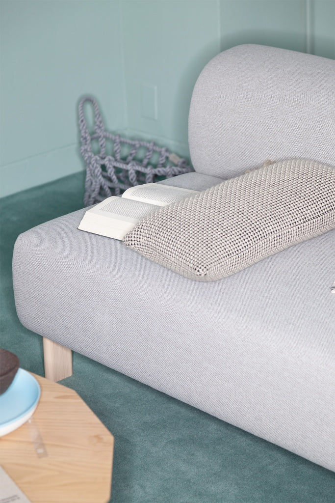 Karimoku New Standard Elephant Sofa 3-Seater Bench โซฟาม้านั่งเบาะบุผ้าฐานไม้เกาลัด ออกแบบโดย Christian Haas