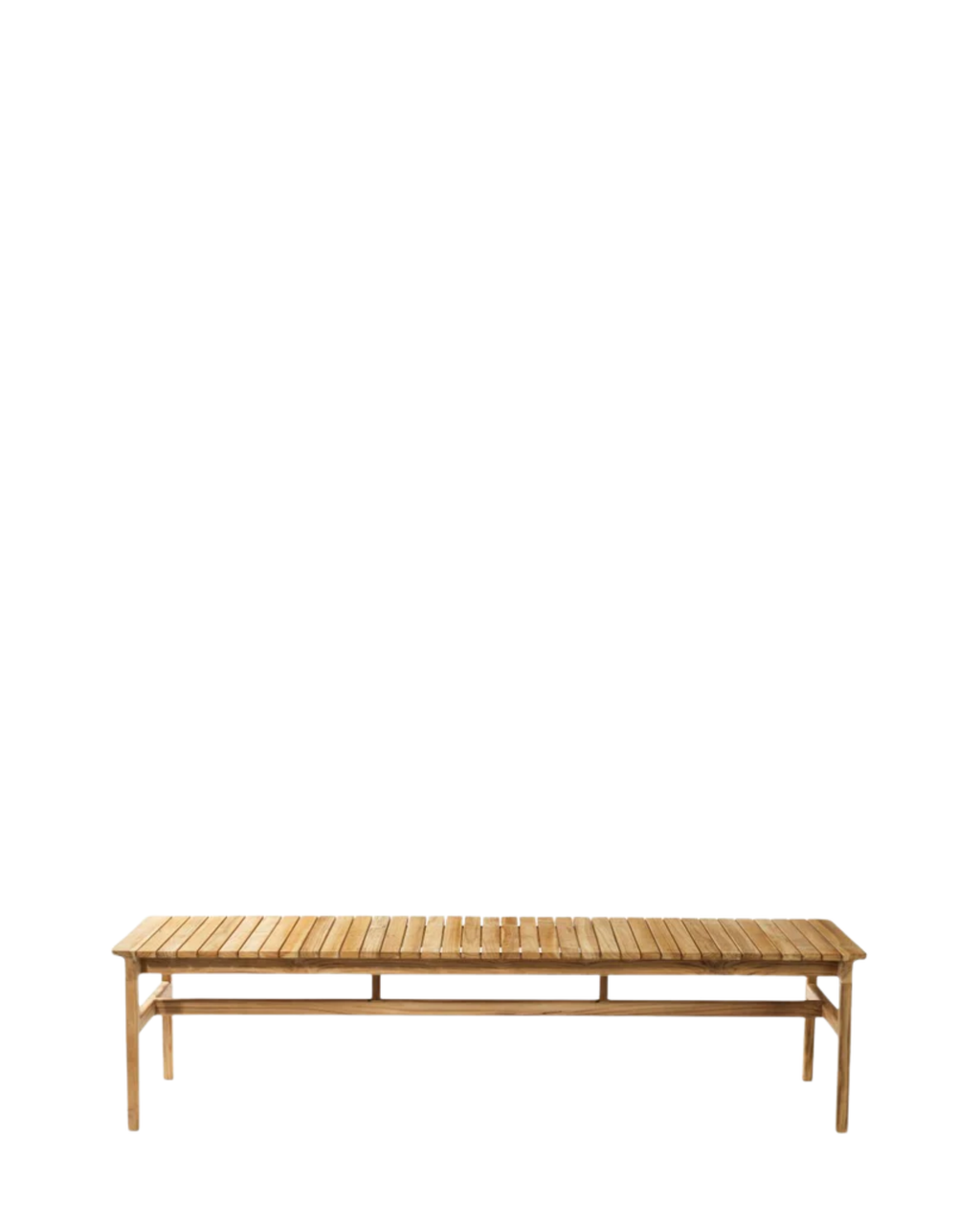 FDB Møbler M10 Sammen Bench ม้านั่งไม้ teak สำหรับ outdoor แบบไม่มีพนักพิง ออกแบบโดย Thomas E. Alken