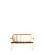 FDB Møbler M12 Sammen Bench with Backrest ม้านั่งไม้ teak สำหรับ 2 ที่นั่ง มีพนักพิง ออกแบบโดย Thomas E. Alken