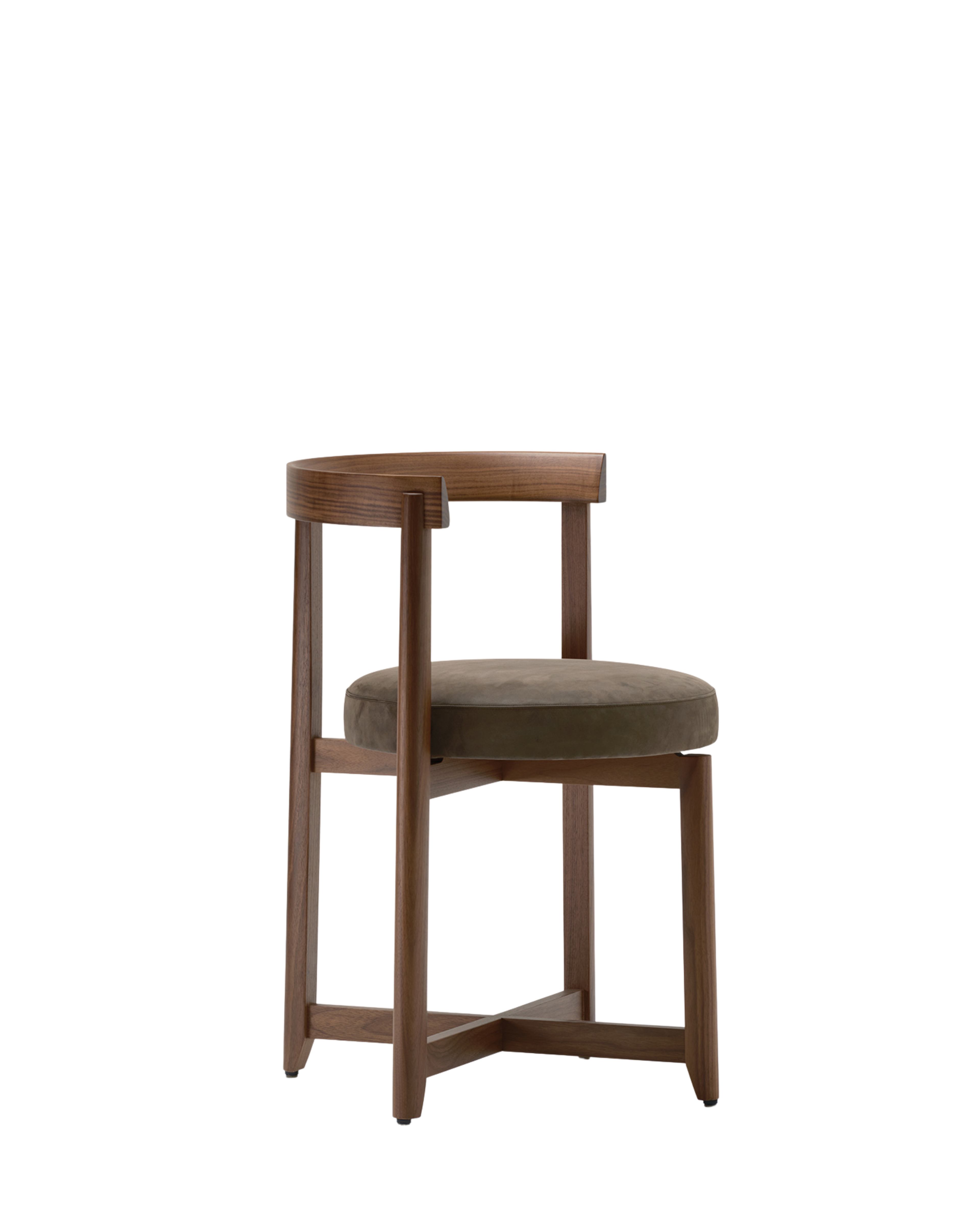 Mattiazzi APSIS Armchair เก้าอี้พักแขนโครงไม้ beech / walnut พร้อมเบาะบุและพนักพิงโค้ง สำหรับโต๊ะอาหาร คาเฟ่ ร้านอาหาร และพื้นที่ภายในร่วมสมัย