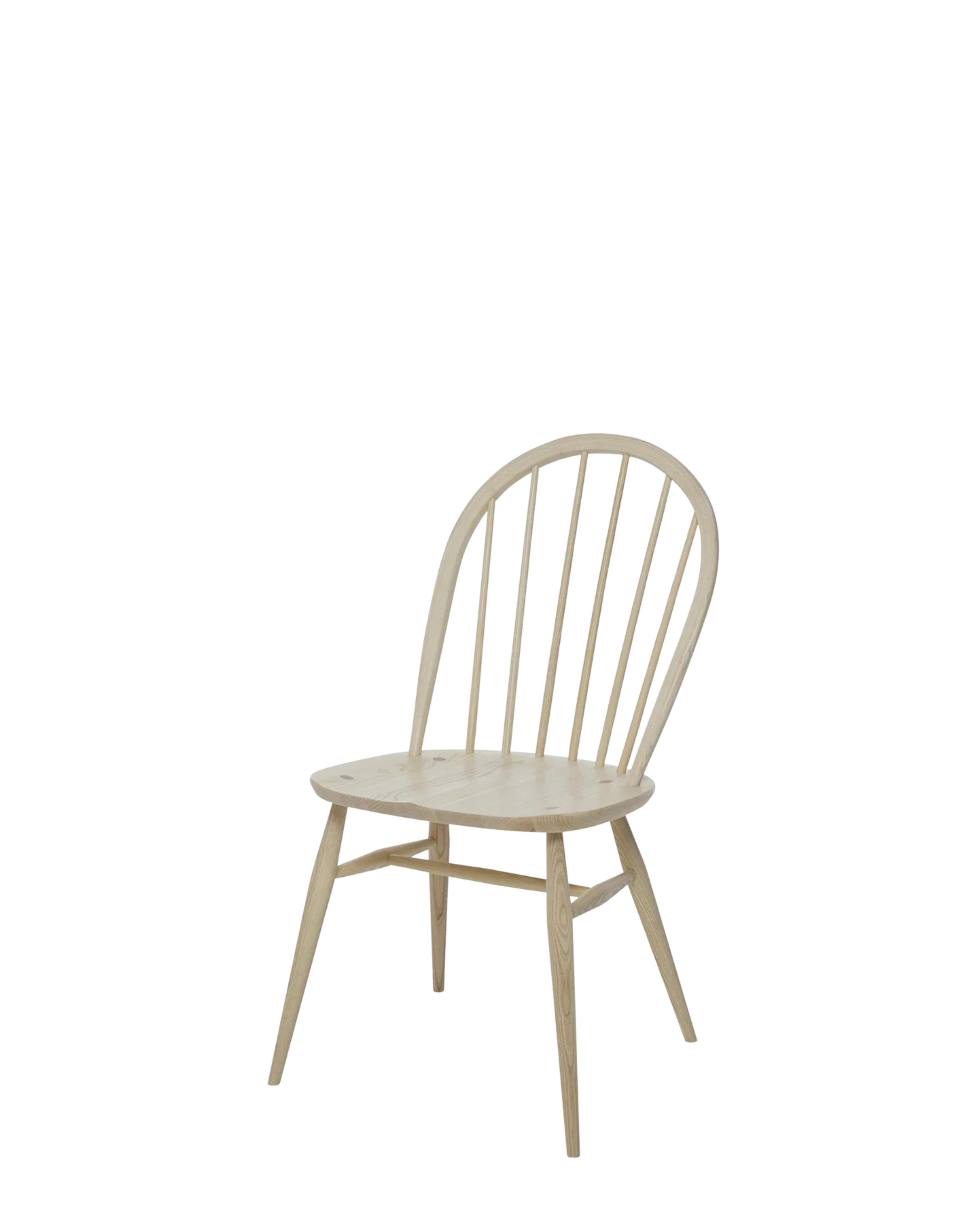 ercol Windsor Dining Chair เก้าอี้ solid ash พร้อมพนักพิงโค้งและซี่ไม้หกซี่ ออกแบบโดย Lucian R. Ercolani