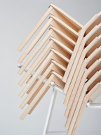 Mattiazzi MC12 TRONCO Chair เก้าอี้โครงไม้ ash แบบ stackable สำหรับพื้นที่ภายในร่วมสมัย