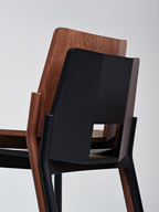 Mattiazzi MC12 TRONCO Chair เก้าอี้โครงไม้ ash แบบ stackable สำหรับพื้นที่ภายในร่วมสมัย