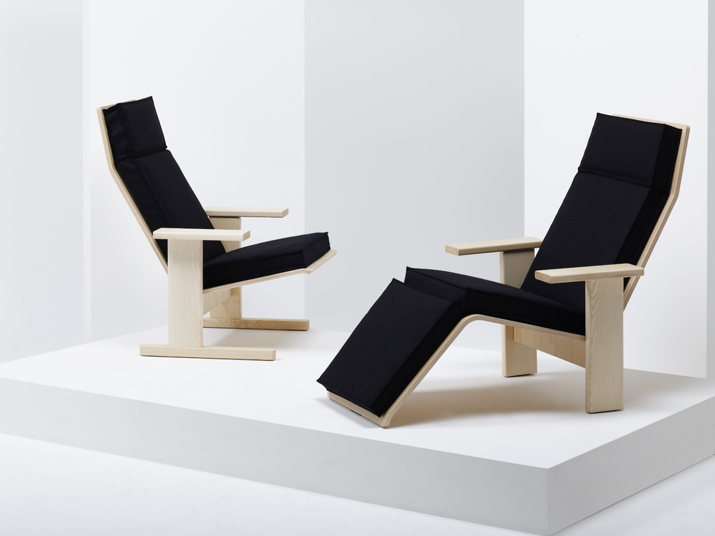 Mattiazzi MC15 QUINDICI Lounge Chair โครงไม้ ash พร้อม removable upholstery สำหรับพื้นที่ภายในร่วมสมัย