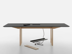 Mattiazzi MC19 FRONDA Table โต๊ะโครงไม้ pine พร้อม FENIX NTM® top สำหรับพื้นที่ทำงานและรับประทานอาหารร่วมสมัย