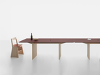 Mattiazzi MC19 FRONDA Table โต๊ะโครงไม้ pine พร้อม FENIX NTM® top สำหรับพื้นที่ทำงานและรับประทานอาหารร่วมสมัย