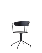 Mattiazzi MC9 UNCINO Version A เก้าอี้ไม้พร้อมฐาน swivel metal ออกแบบโดย Ronan & Erwan Bouroullec