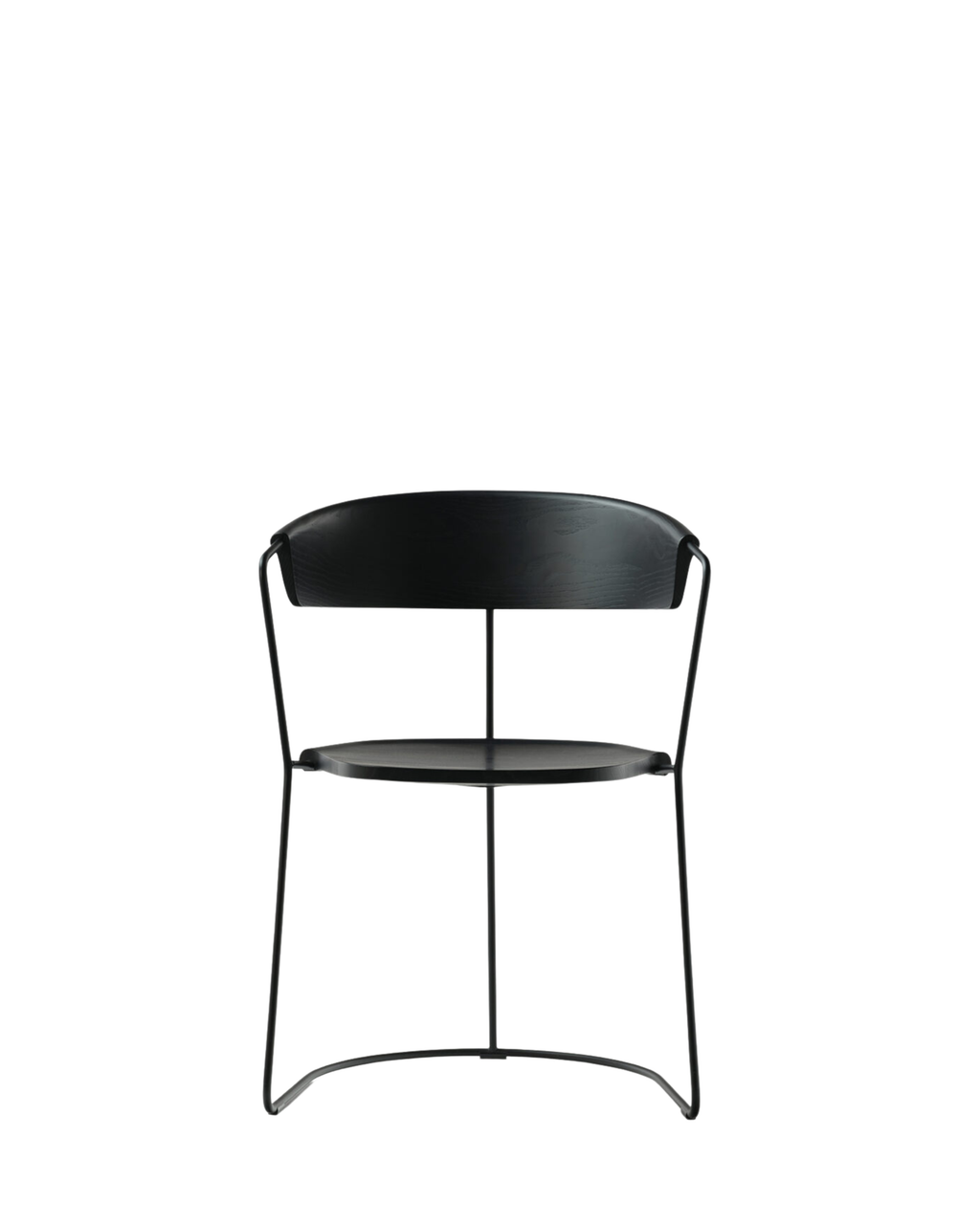Mattiazzi MC9 UNCINO Version C เก้าอี้ไม้ ash พร้อมโครง metal sled base ออกแบบโดย Ronan & Erwan Bouroullec