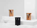 Mattiazzi MC20 CUGINO Stool/Table สตูลและโต๊ะข้างโครงไม้ oak สำหรับพื้นที่ภายในร่วมสมัย