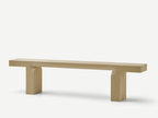 Mattiazzi OTO Bench ม้านั่งโครงไม้ Okoumé สำหรับพื้นที่ภายในร่วมสมัย