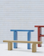 Mattiazzi OTO Bench ม้านั่งโครงไม้ Okoumé สำหรับพื้นที่ภายในร่วมสมัย
