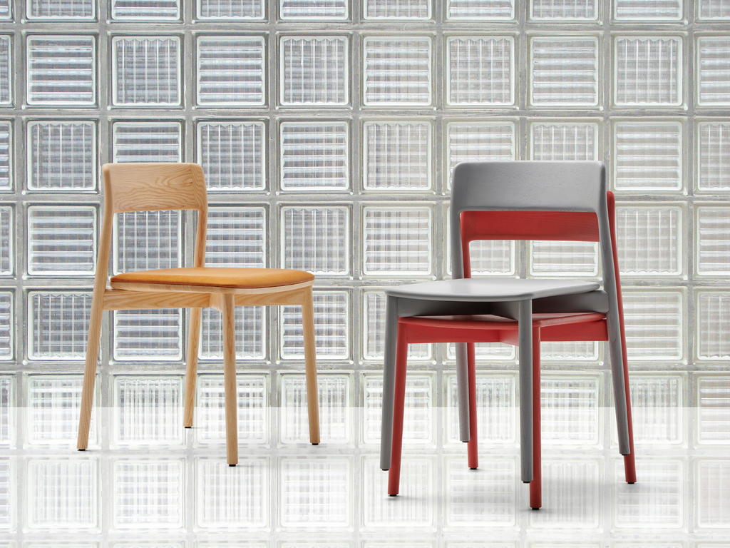 Mattiazzi SETA Chair เก้าอี้โครงไม้ ash แบบ stackable สำหรับร้านอาหาร คาเฟ่ และพื้นที่ภายในร่วมสมัย